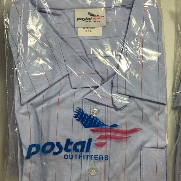 Vintage 90s Mens USPS Button Front Short Sleeve Shirt Small Medium Large XL 2XL - Picture 8 of 15